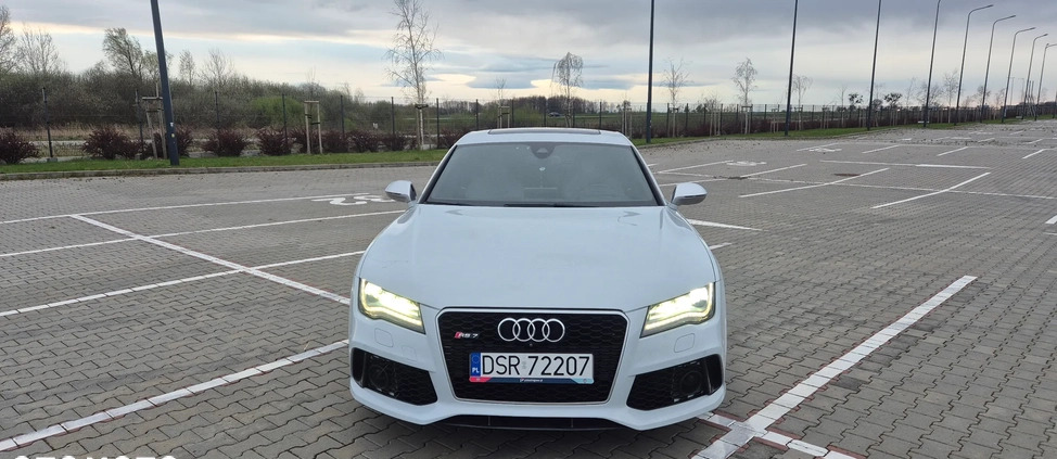 Audi RS7 cena 158000 przebieg: 170000, rok produkcji 2014 z Wrocław małe 191